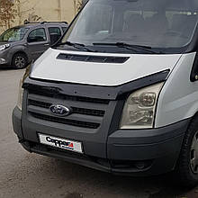 Дефлектор капота (мухобійка) Ford Transit 2006-2014 (Cappafe)