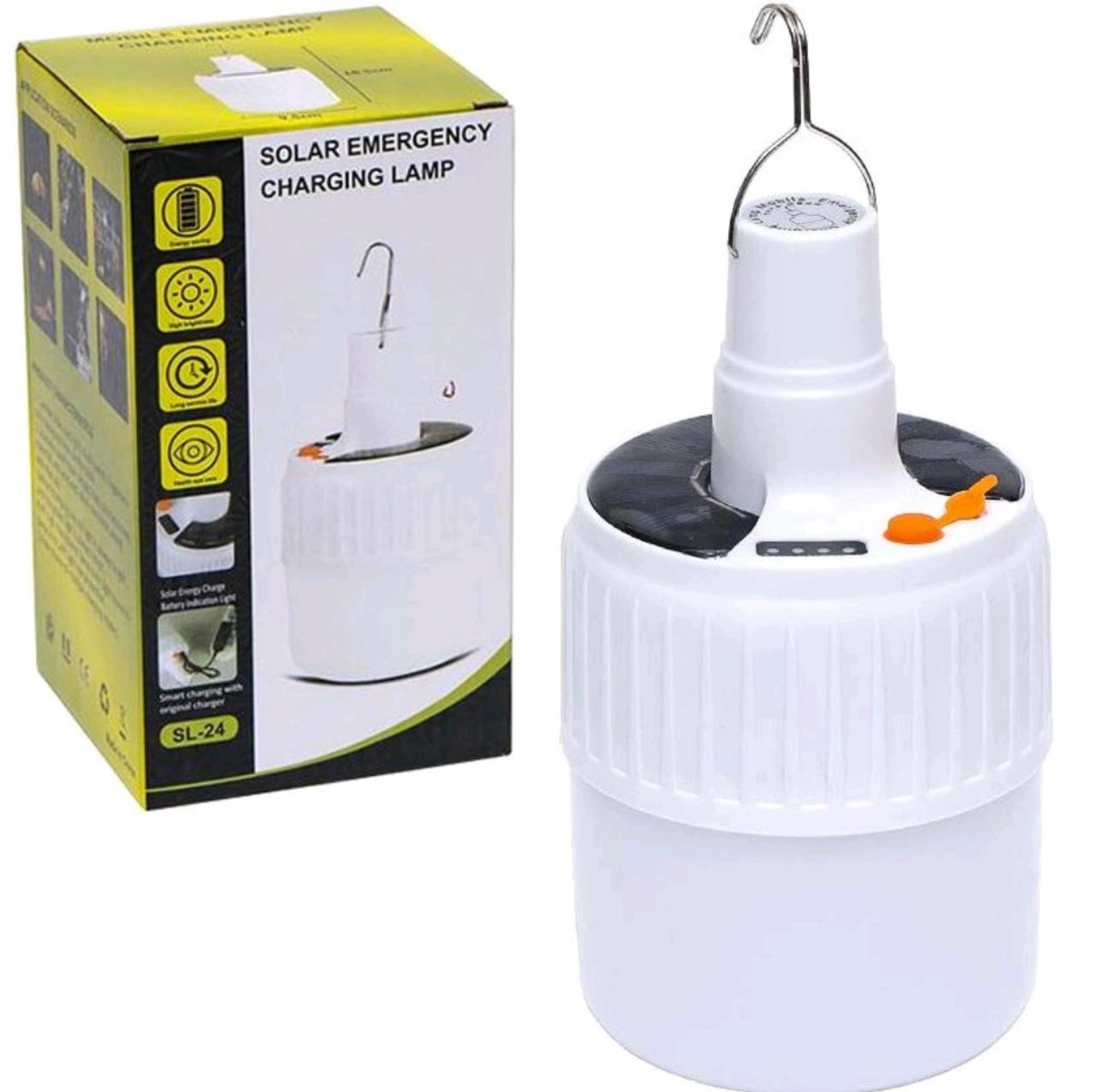 ЛАМПА ІЗ ГАЧКОМ SOLAR EMERGENCY CHARGING LAMP СОЛНЕЧНА - фото 1 - id-p1931758848