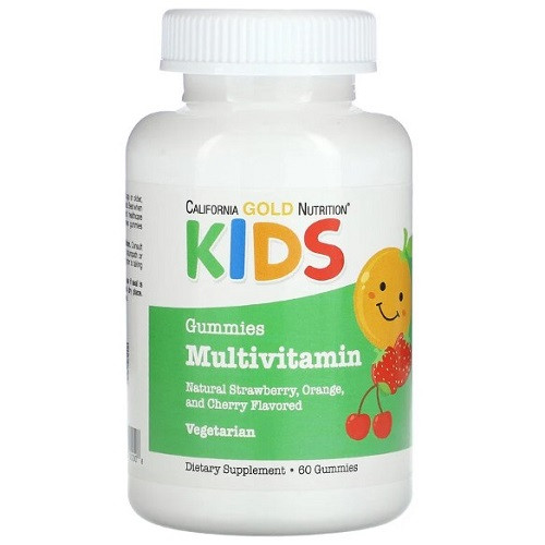 Вітаміни для дітей California Gold Nutrition KIDS Gummies Multivitamin (60 жувальних цукерок.)