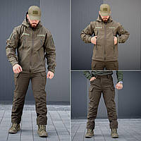 Тактичний костюм піксель софтшел хакі "Grifon Soft Shell Sturm"