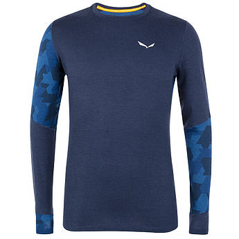 Термофутболка ч Salewa CRISTALLO WARM AMR M L/S TEE 28205 3960 - 46/S - синій