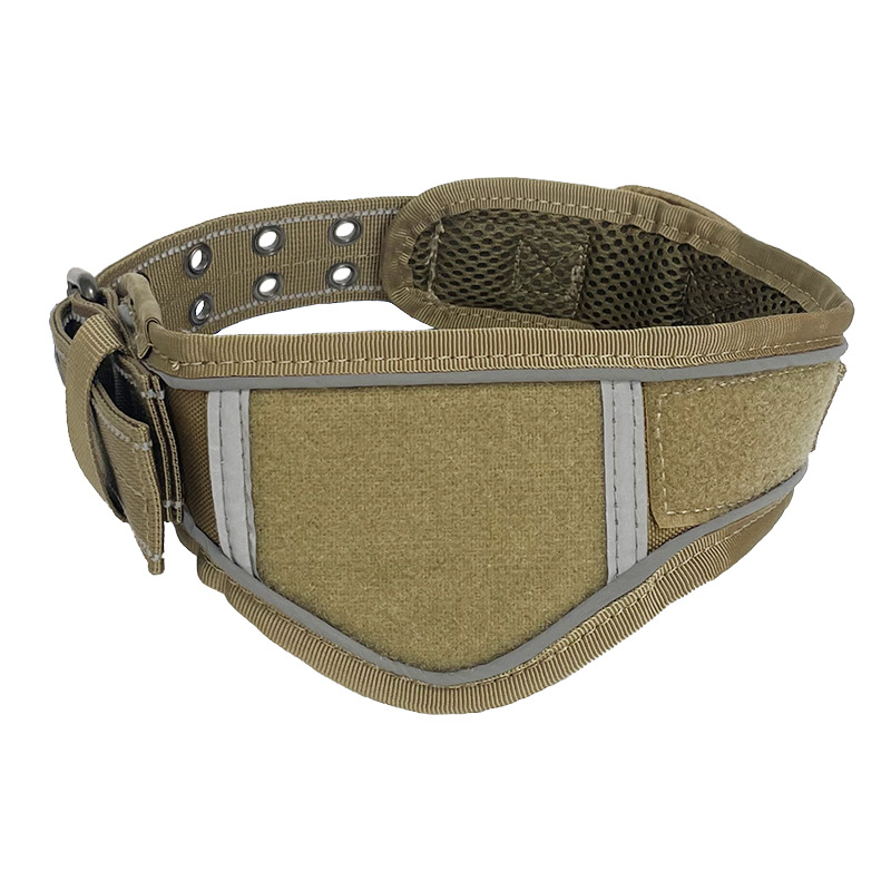 Нашийник для собак Ulink, світловідбиваючий для середніх і великих порід собак, Коричневий М (35-45 см), фото 1