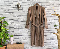 Халат мужской велюр/махра хлопок (TM Zeron) Kahverengi - L, Турция