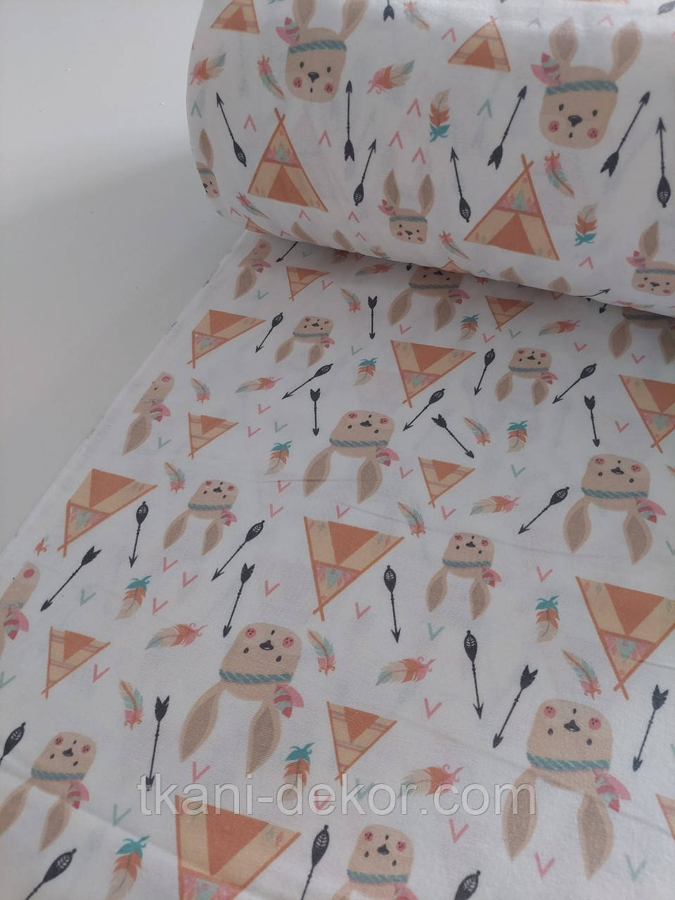 Фланель Індейці і вігвами, фото 1