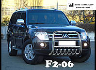 Защита переднего бампера - Кенгурятник Mitsubishi Pajero Wagon 4 (06+)