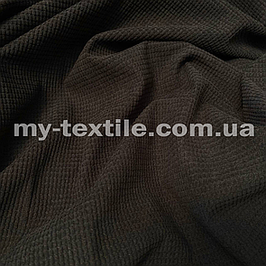 Трикотаж мікровельвет Соти Чорний