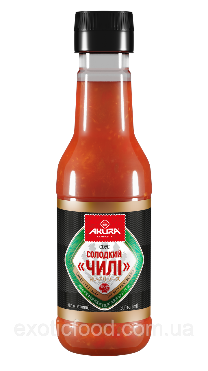 Соус "Солодкий чилі" ТМ "AKURA" 200 мл.