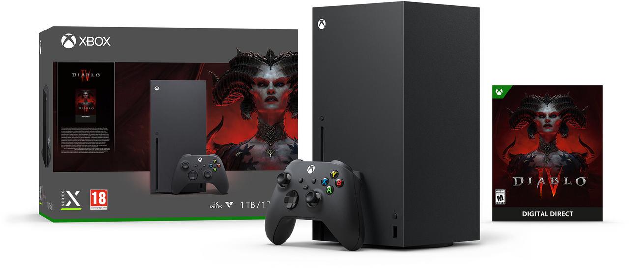 Стаціонарна ігрова приставка Microsoft Xbox Series X 1 TB Diablo IV Bundle (RRT-00035)