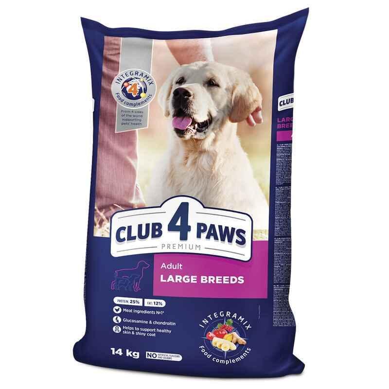 Club 4 Paws (Полуб 4 Лапи) Premium Adult Large Breed Chicken сухий корм із куркою для собак великих порід, фото 1