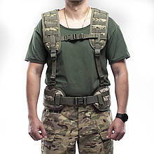 Тактична розвантажувальна ремінно-плечова система (РПС) + зовнішні лямки Brotherhood Піксель 94-104 см