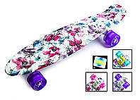 Penny Board "Flowers chamomile" Светящиеся колеса