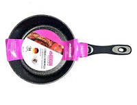 Сковорода глибока BN-478 мармурове антипригарне покриття кухонне, Сковорідка для смаження м'яса універсальна