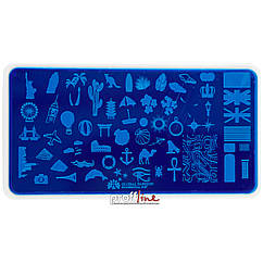 Пластина для стемпінгу Global Fashion №57