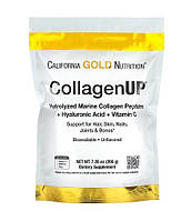 Морской коллаген с гиалуроновой кислотой и витамином С California Gold Nutrition Collagen UP, 206 г