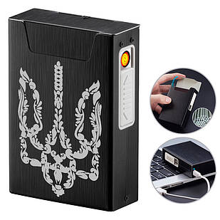 Запальничка usb Герб України з футляром у подарунковому пакованні 33577U1