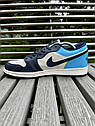 Чоловічі кросівки Nike Air Jordan 1 low (blue) ||, фото 2