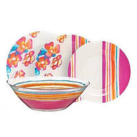 Столовый сервиз 19 предметов разноцветный Victoire Luminarc H3540 сервировочная посуда