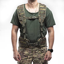 Тактична розвантажувальна ремінно-плечова система (РПС) + зовнішні лямки Brotherhood Мультикам 94-104 см