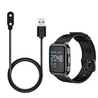 Кабель зарядки Charging Cable для Haylou LS01 / LS02, Kieslect Smart Calling Watch Ks 60 см. - Black