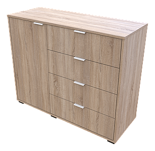 Комод Doros GС1 Дуб Сонома 100х40х81,2 (41510077), фото 2