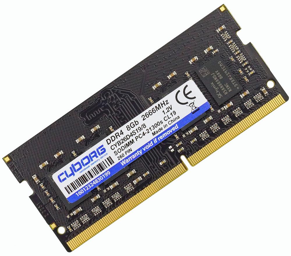 DDR4 SDRAM-2666 8GB PC4-21300 - оперативна пам'ять для ноутбука CYBORG CYB26D4S19/8 (776762)