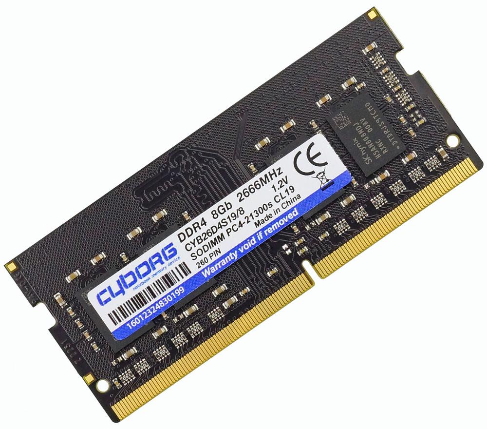 SODIMM DDR4-2666 8GB PC4-21300 - оперативна пам'ять для ноутбука CYBORG CYB26D4S19/8 (776762), фото 1