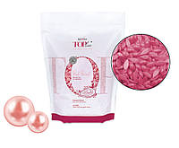 Горячий воск для депиляции полимерный в гранулах пленочный ItalWax Top Line Pink Pearl Розовый жемчуг 750 г