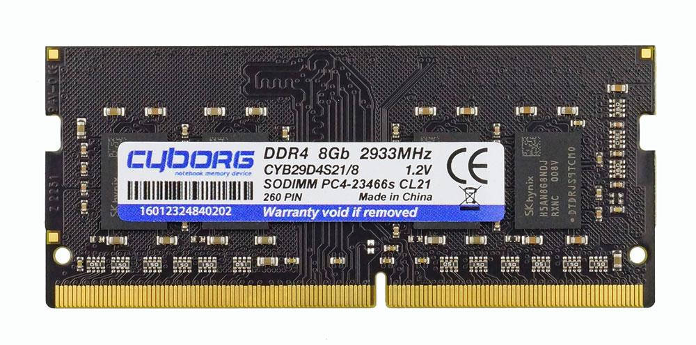 SODIMM DDR4 2933 8GB PC4 23400 CYBORG CYB29D4S21 8 776773 ID 1764504393 590 Prom.ua