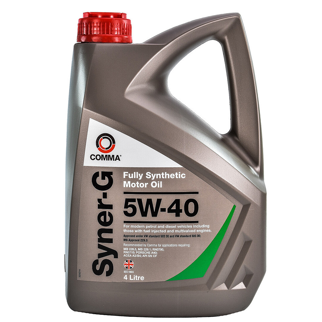 Comma Syner-G 5W-40 4 л, (SYN4L) моторна олива, фото 1