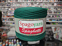 Трикотажная пряжа Spaghetti SPAGOYARN темно-зеленый