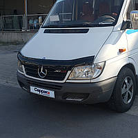 Дефлектор капота (мухобойка) Mercedes Sprinter CDI 2001-2006 (Cappafe)