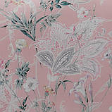 Комплект постільної білизни Tivolyo Home Hena сатин люкс 220-200 см рожевий, фото 3