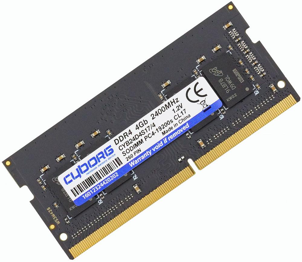 DDR4 SDRAM-2400 4GB - оперативна пам'ять для ноутбука PC4-19200 CYBORG CYB24D4S17/4 (776767)
