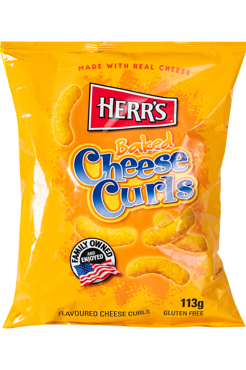 Снек Baked Cheese Curls HERR`S 113 г, фото 1