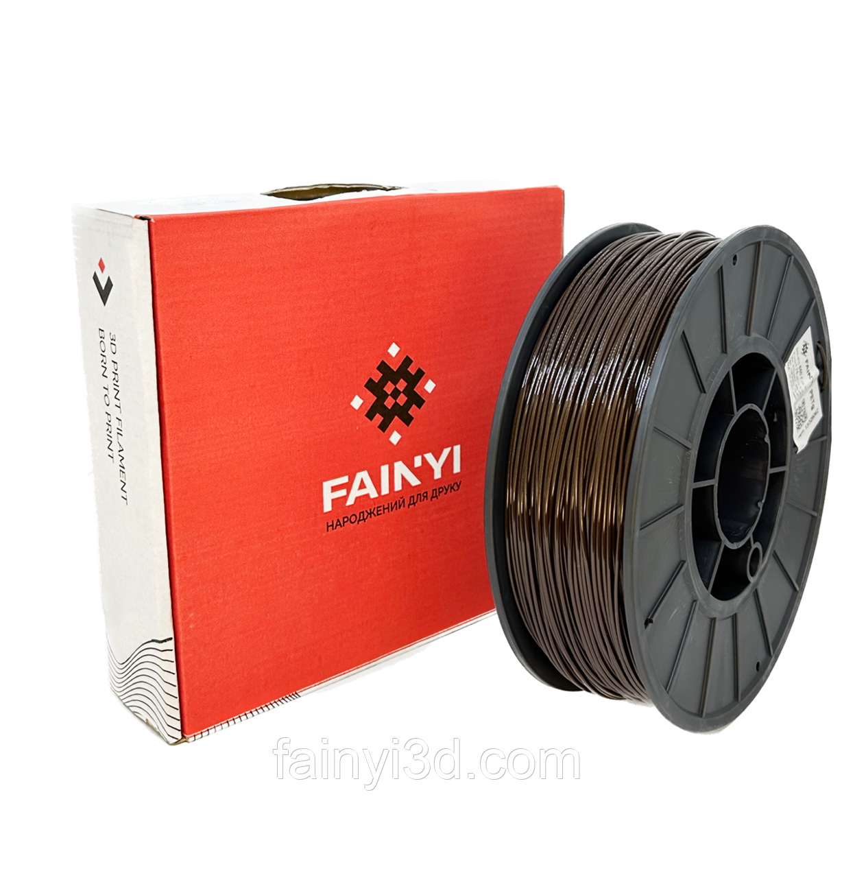 ФАЙНИЙ PETG (CoPET) пластик для 3D принтера 0.850 кг / 245 м / 1.75 мм Коричневий, фото 1