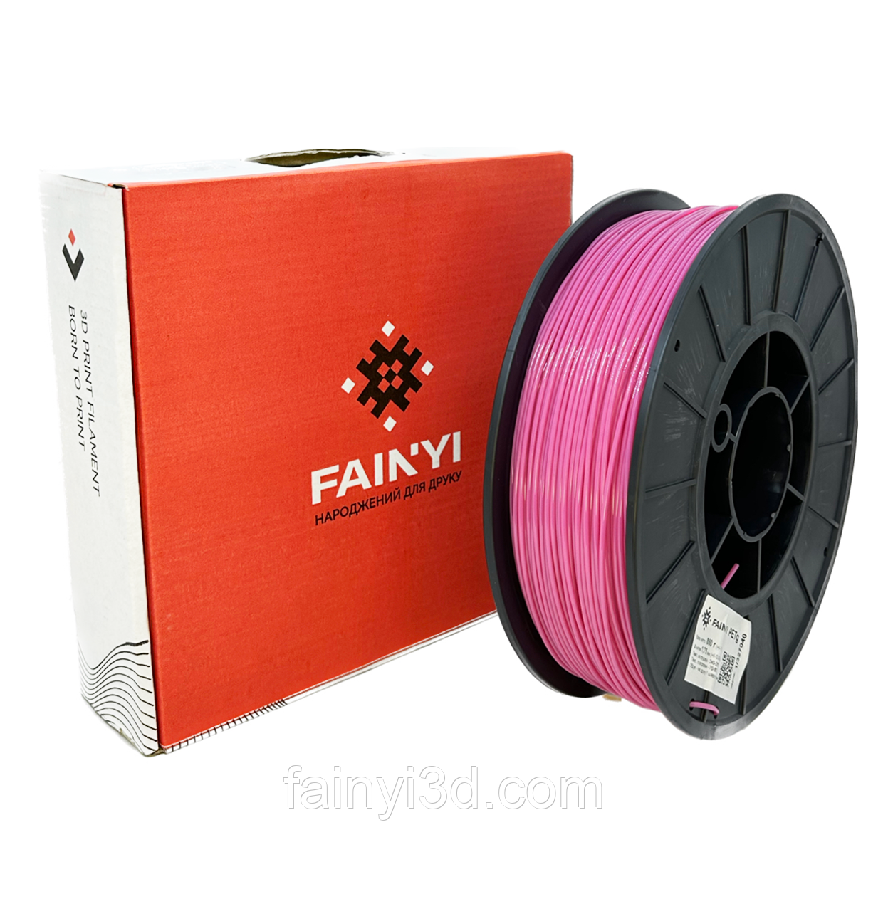 ФАЙНИЙ PETG (CoPET) пластик для 3D принтера 0.850 кг / 245 м / 1.75 мм Рожевий