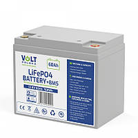 Аккумуляторная батарея Акумулятор LiFePO4 60Ah 12,8V Volt Polska (60А) + BMS