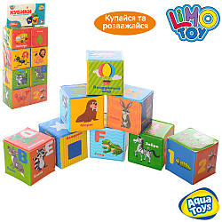 М'які кубики для купання M 5466 RU букви, слова, цифри