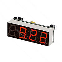 Модуль 3 в 1 вольтметр, термометр, часы, красный