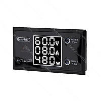 Вольтметр-амперметр, ватметр цифровий з РК-дисплеєм DC100V 10A