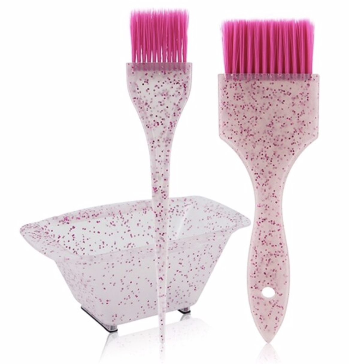 Набір для фарбування Ingrid 3 предмети з глітером рожевий SH-62-pink, фото 1