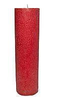 Свеча 105*300 мм Промис-Плюс в форме цилиндра. Цвет красный.