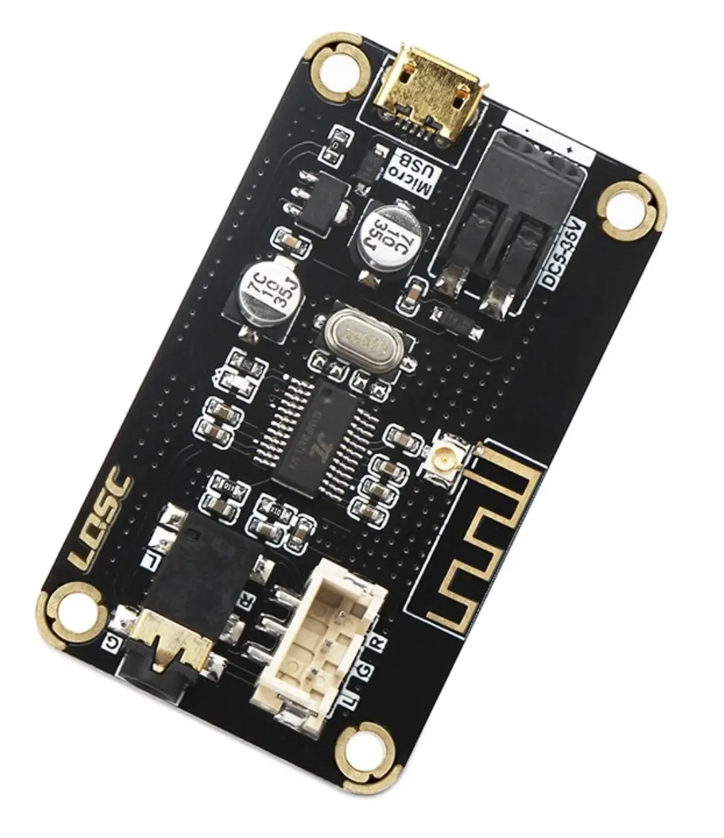 Плата LOSC MP3 Bluetooth 4.2, 5-35В, micro USB, приймач модуль, фото 1