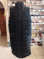 Стильный теплый длинный женский жилет PLATIN производства Турции