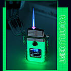 Запальничка USB Dual Arc Вітрозахисна Водонепроникна Перезаряджувана Електронна US-696, фото 3