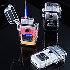 Запальничка USB Dual Arc Вітрозахисна Водонепроникна Перезаряджувана Електронна US-696, фото 4