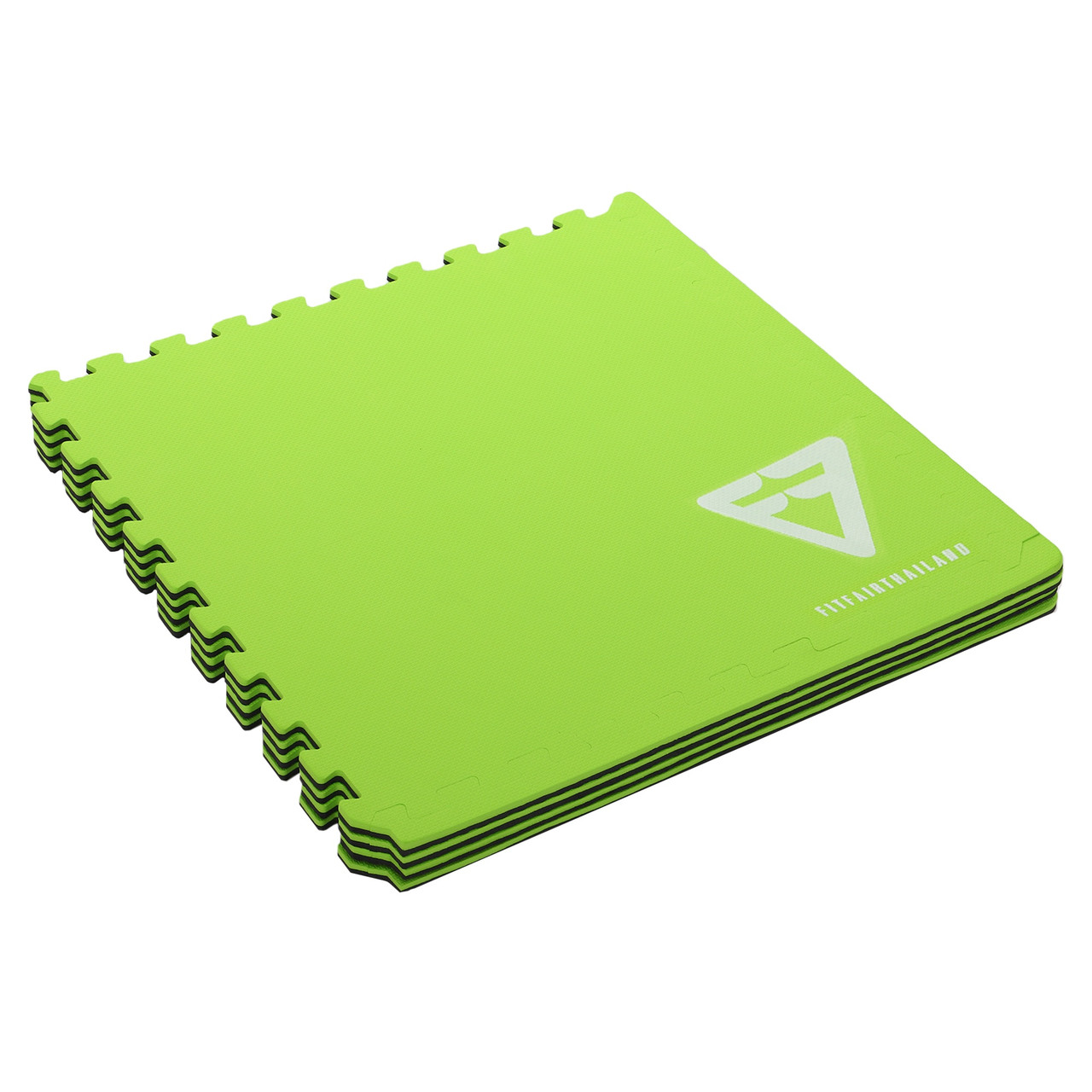 Килимок пазл спортивний Zelart Gym Mat 5115 4 пазла розмір 125х125 см Black-Green