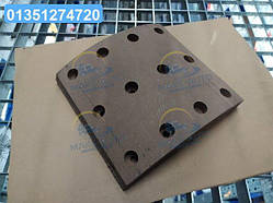 Накладка гальм. КамАЗ-6520 ЄВРО свердл. R0 15/18  6520-3501105 UA46