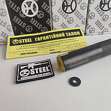 Глушник STEEL для АК-74 Gen-2 Калібр: 5.45 різь 24x1.5 (АК-74, АКСУ та ін.), фото 6