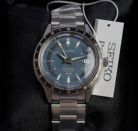 Годинник Seiko Presage SSK009J1 STYLE60s GMT Blue Dial Date Automatic